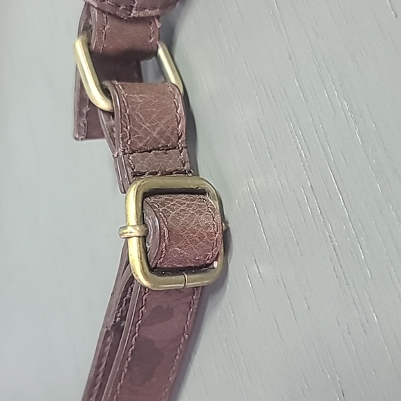 Born Brown Leather Shoulder Bag With Adjustable Strap For Crossbody - Picture 10 of 11